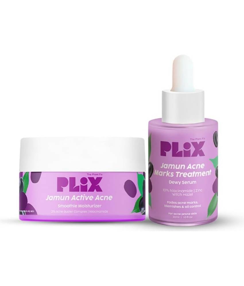 Plix 10% Niacinamide Jamun Face Serum & 2% Niacinamide Jamun Moisturizer(2 Items in the set)