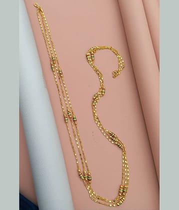 SHANKHRAJ MA LL Gold Metal Necklace ( Pack of 1 )