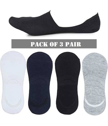 DAYAKU Unisex Multicolor Blend Solid Anti-Skid Ankle Length Socks ( Pack of 3 )