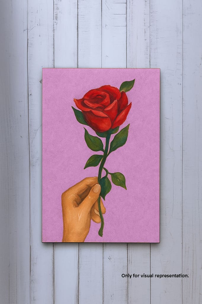 Dbeautify's DIY Traditional Painting –  Red Rose