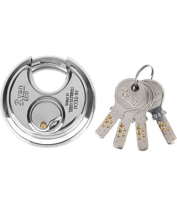 RYAN Stainless Steel Shutter Lock 70 MM With 4 Key