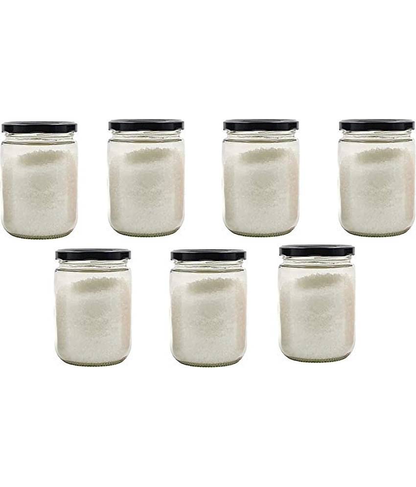AFAST Glass Container Glass Transparent Utility Container ( Set of 7 )