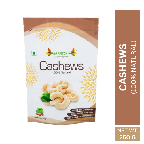 Ambrosia Indian Cashew  250g (Pack of 1) cashews