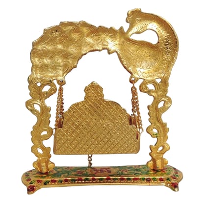 Aluminium Showpiece Laddu Gopla Jhula (ASMAS426 B)