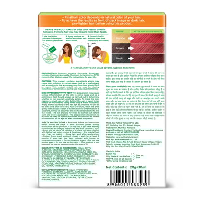 Nisha Creme Hair Color Flame Red 40g Pack of 6, Permanent Hair Color for Women Men, 100% Grey Coverage