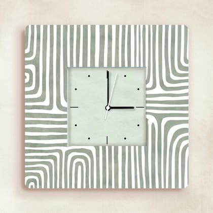 Rhythm in Form – Geometric Time Wall Clock-11 Inches