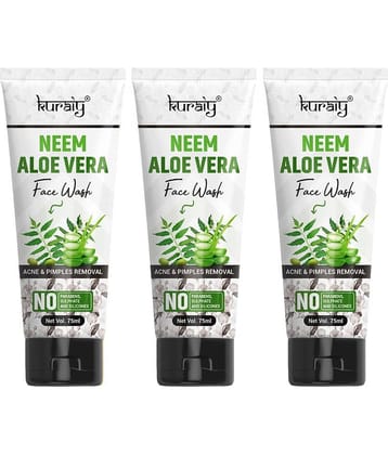 KURAIY Face Wash Soothing Clear Calming Facial Cleanser 225ml pack of 3