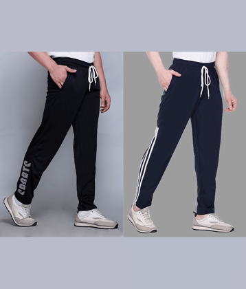 HVBK Multicolor Polyester Men's Trackpants ( Pack of 2 )