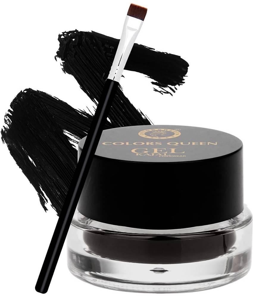 Colors Queen Elegant Gel Kajal Jet Black Kajal 4g - Pack of 1