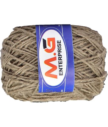 3 Ply/Twisted Macrame Jute Cord/Dori Thread (100 Meters, 3mm) for Macrame DIY, Craft Work,Plant Hanger Ropes etc-N