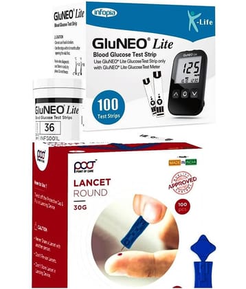 Infopia 100 strip & Lancet 100 Test Strips