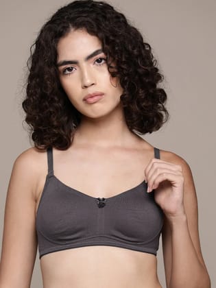 Leading Lady Women's Solid Cotton Non Padded Non Wired T-Shirt Bra Leading Lady Women's Solid Cotton Non Padded Non Wired T-Shirt Bra