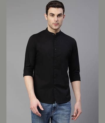 Dennis Lingo - Black 100% Cotton Slim Fit Men's Casual Shirt ( Pack of 1 )