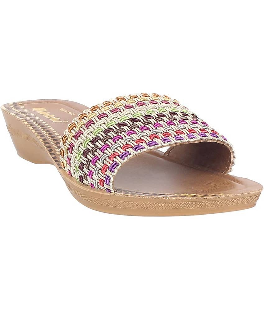 Inblu Multi Color Women's Slip On Heels