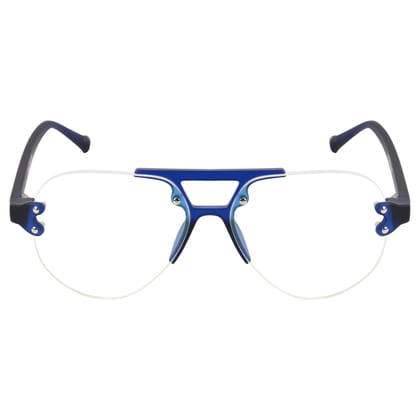 TERRY & CO | Zero Power Blue Cut Eyeglasses | Anti-Glare, UV Protection, Lightweight | For Gaming & Computer Use | Unisex | BLUE