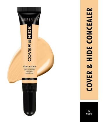 Swiss Beauty Cover & Hide Concealer  Cream Concealer Nude 10 mL