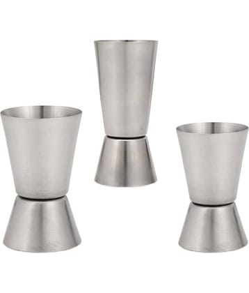 Silver Stainless Steel Peg Measurer ( Pack of 3 )