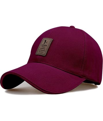 Alamos Pack of 1 cotton Men's Cap ( Purple )