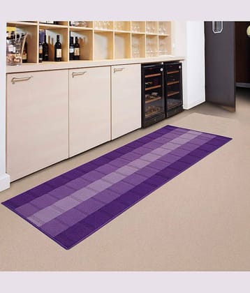 Status Purple Polypropylene Carpet Abstract 2x5 Ft