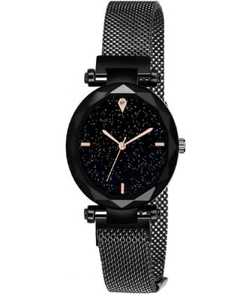 Renaissance Traders - Black Metal Analog Womens Watch