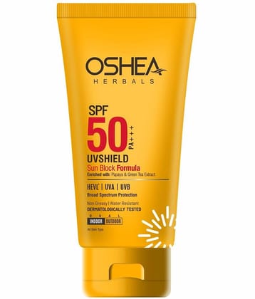 Oshea Herbals SPF 50 PA+++ UVSHIELD SUN BLOCK FORMULA 60Grams