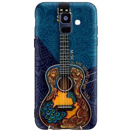 Music Is The Sound Of My Soul Samsung A6 Premium Embossed Mobile cover