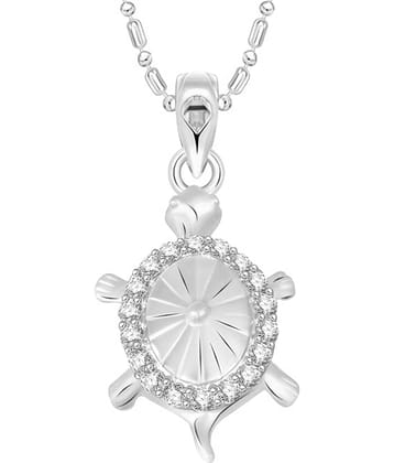 Vighnaharta Tortoise Gold Plated Alloy Pendant for Men and Women - [VFJ01128PR]