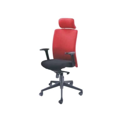 Evergreen - Seat & Back In Febric, Adjustable Handle, Base & Castor In Nylon, Knee Tilt Mechanism (CS-F02-MB)