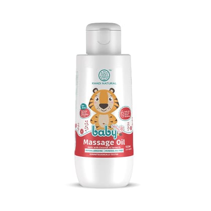 Khadi Natural Baby Massage Oil with Coconut and Turmeric for Nourishing Skin - 150ml