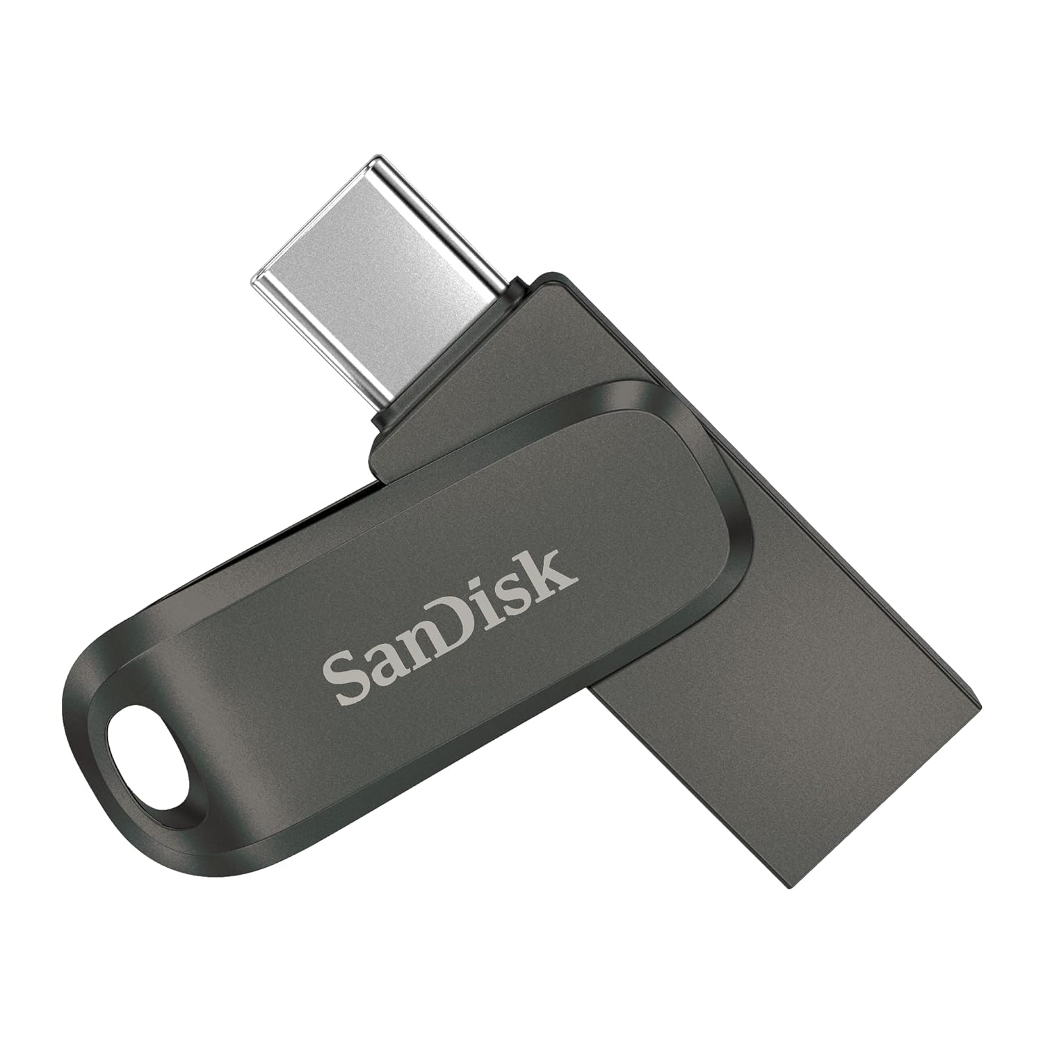 SanDisk Ultra Dual Drive Luxe C4 256GB USB Type C Flash Drive- Grey