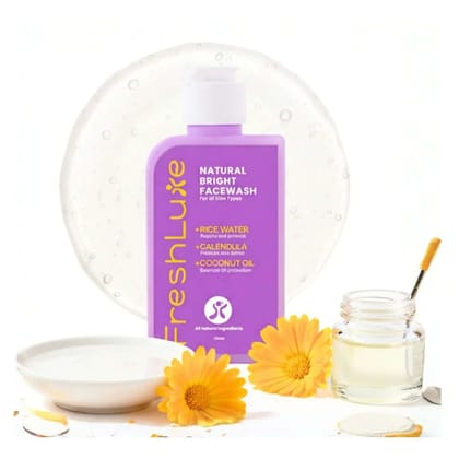 Rice Water Face Wash |  Brightening & Nourishing Cleanser for Radiant Skin, 100 ml