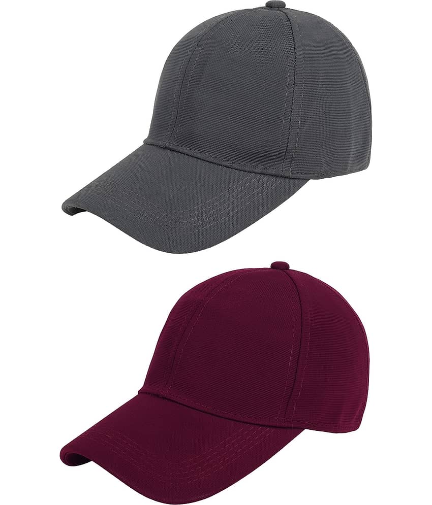 Zacharias - Multi Color Cotton Blend Men's Cap ( Pack of 2 )