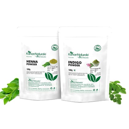 Henna Powder 100 gm + Indigo Powder 100 gm  by Kerala Naturals
