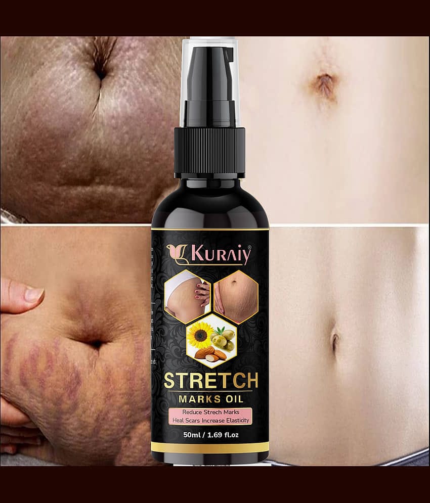 Kuraiy stretch Oil for Stretch Marks Removal Post Pregnancy stretch mark cream oil (50 ml)