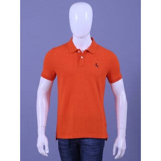 REDLINE MENS ORANGE EMBROIDERED POLO T-SHIRTS REDLINE MENS ORANGE EMBROIDERED POLO T-SHIRTS