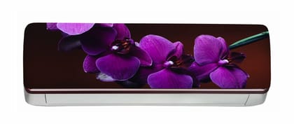 DreamKraft Flower AC Sticker (Multicolor PVC Vinyl, 30cm X 91cm)
