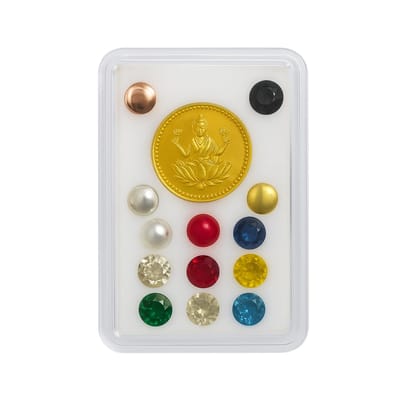Navarathna Stones with Lakshmi Coin (Set of 3) � Traditional Panchaloha Pooja Kit for Vasthu, Door Frame & Spiritual Use � Ideal for Foundation & Vasthu Rituals Navarathna Stones with Lakshmi Coin (Set of 3) � Traditional Panchaloha Pooja Kit for Vasthu, Door Frame & Spiritual Use � Ideal for Foundation & Vasthu Rituals