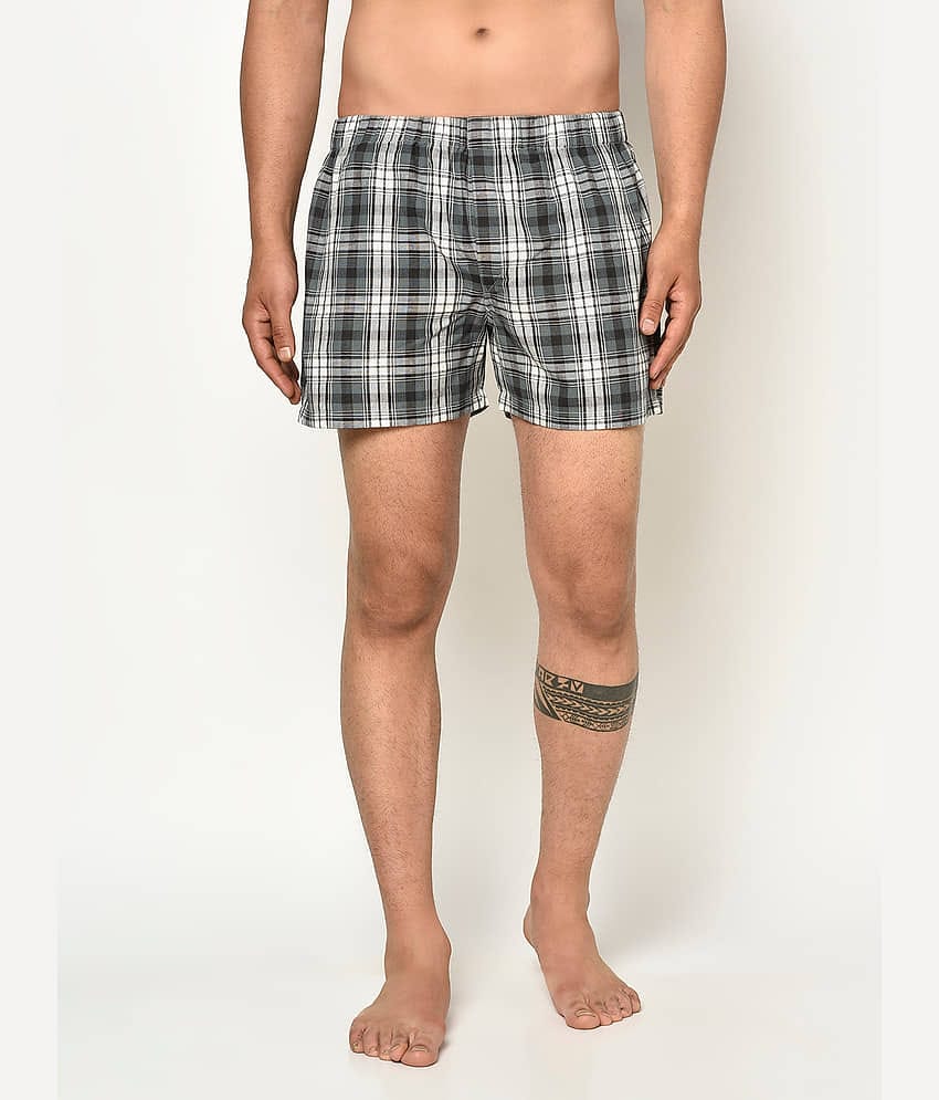 Glito Pack of 1 Cotton Boxers For Men's ( Multi )