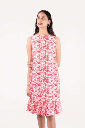 Printed Tunic Dress-XS