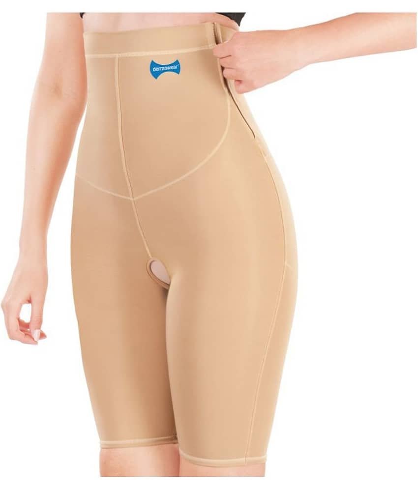 Dermawear Cotton Lycra Women's Hip Reducer ( Beige )