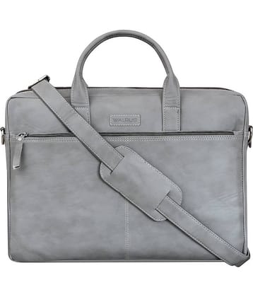 Walrus Grey Faux Leather Office Bag