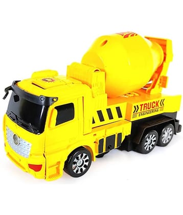 RAINBOW RIDERS Transformers Engineering Form Deformation Robot Truck/Deform Mixture Robot Truck/JCB Robot 3MDL Mix For Kids /Battery Operated Truck For Boys Girls ,3-5+Years Children/ndoor And Outdoor Plastic Robot Truck With Light and Music (Multicolor)