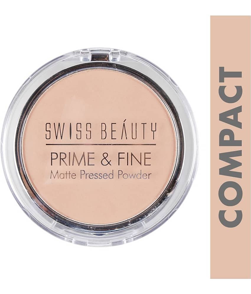 Swiss Beauty Prime & Fine Matte Pressed Powder Dark 10 g