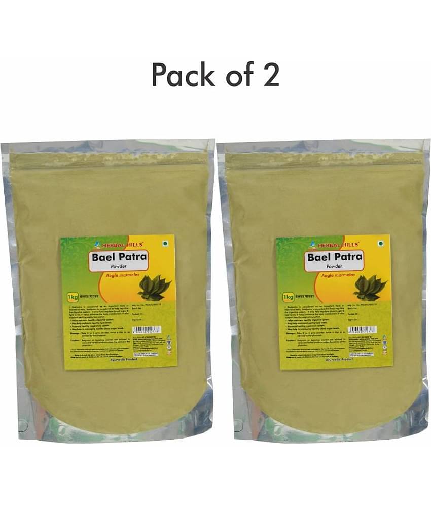 Herbal Hills Baelpatra Powder 1 Kg Pack of 2