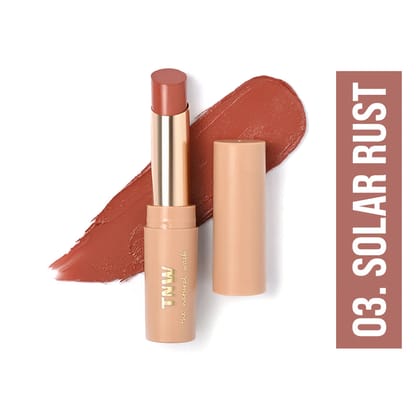 SILKY MATTE FUSION LONGSTAY LIP COLOUR (03 Solar Rust).-03 Solar Rust