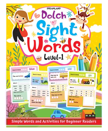 Dolch Sight Words Level 1- Simple Words and Activities for Beginner Readers [Paperback] Dreamland Publications