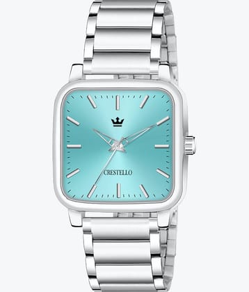 Crestello Silver Metal Analog Men's Watch