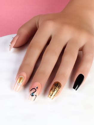 The Soiree Press-On Nails - Metallic Silver-Nails