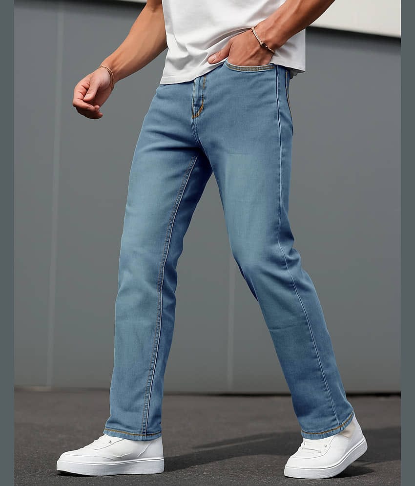Eyebogler Regular Fit Clean Look Men's Jeans - Blue ( Pack of 1 )