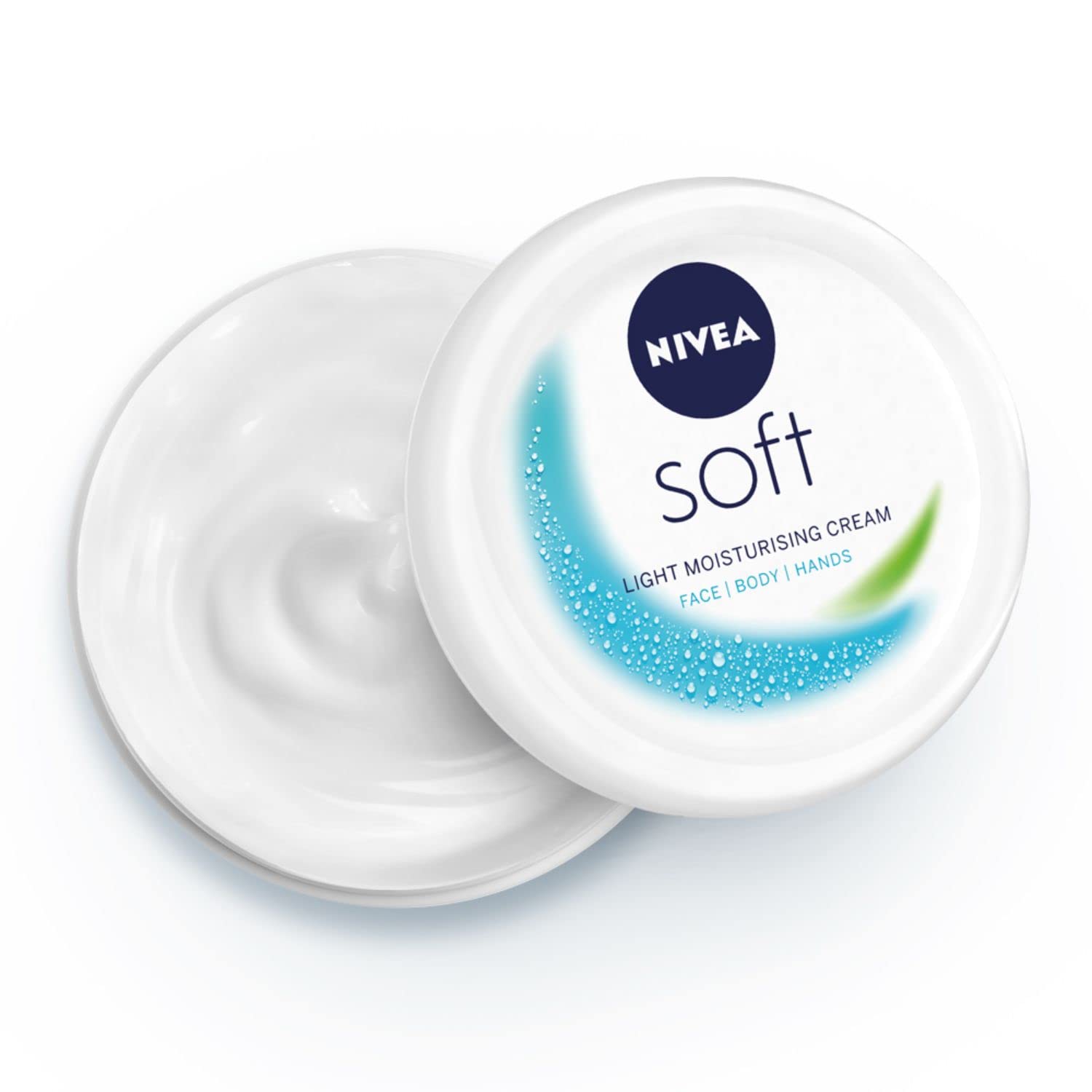 Nivea Soft Light Moisturizer For Face, Hand & Body, Non-Greasy Cream With Vitamin E & Jojoba Oil, 300 Ml